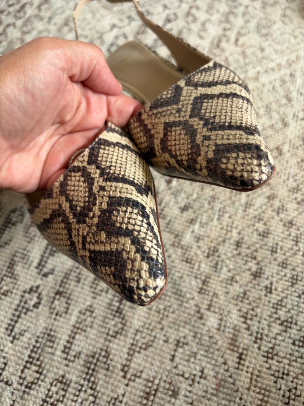 Sam Edelman Bianka Sling Back Pump - Snake - Picture 3 of 5